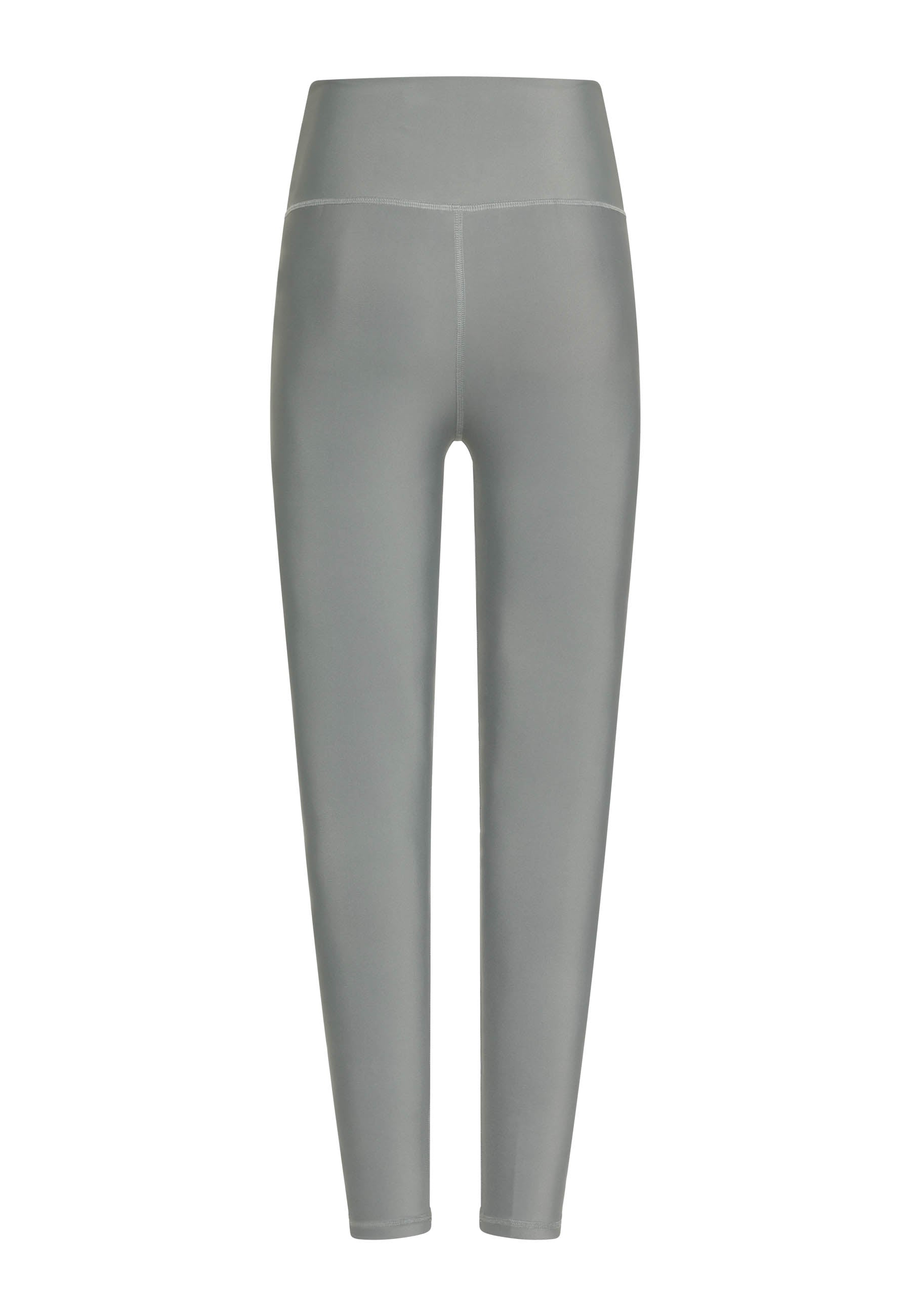Lisminas 1093 Extra High Waist Leggings in Wassergrün mit glatter, schlank machender Textur, von vorne gezeigt.